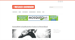 Desktop Screenshot of musiker-knowhow.de