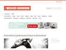 Tablet Screenshot of musiker-knowhow.de